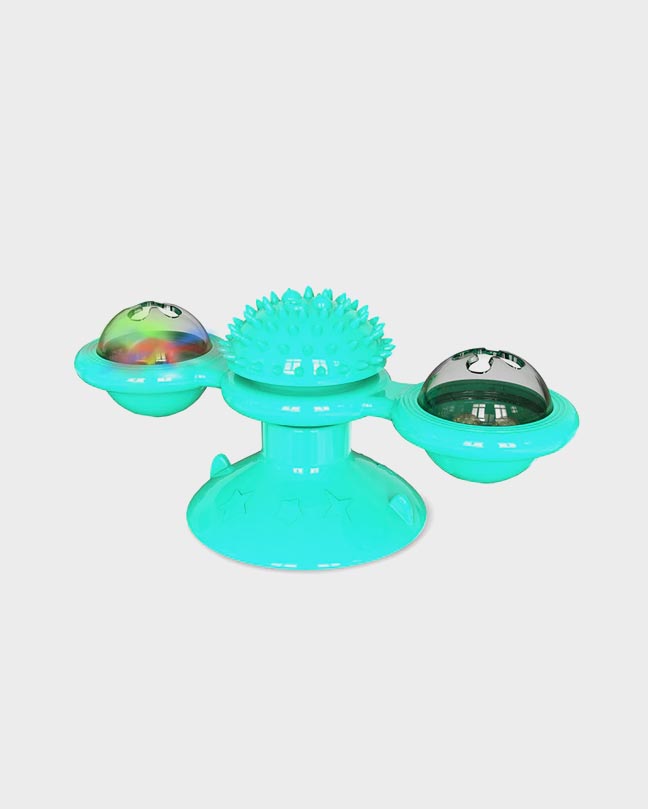 Blue Rotatable Pet Massage Toy