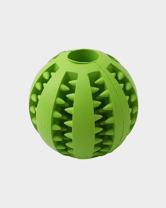 Green Rubber Treat Dispensing Ball