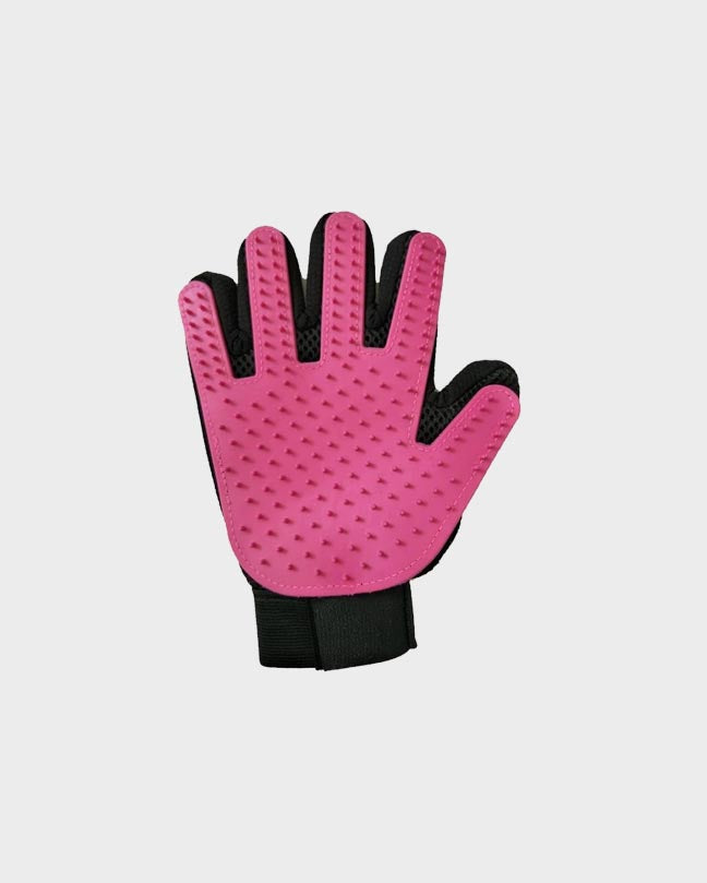 Red Pet Grooming Glove
