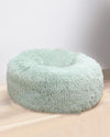 Pea Green Plush Round Pet Cushion